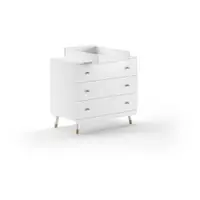 Comodă de copii albă cu masă de schimbat 100x100x74 cm Billy – Vipack