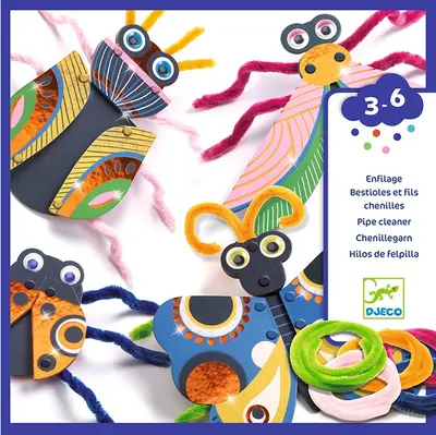 Djeco Art set - Realizați picturi cu sârmă de chenille