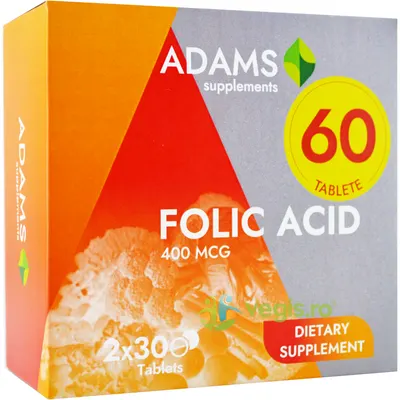 Acid Folic 400mcg 60tb (30cps+30cps)