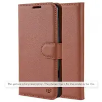 Husa pentru Samsung Galaxy A57 5G, Techsuit, Leather Folio, Maro