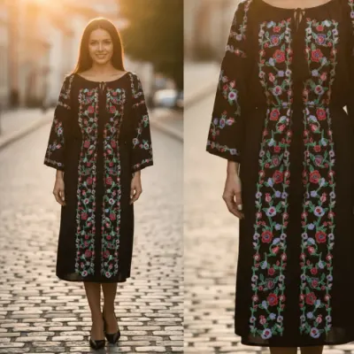 Rochie Traditionala cu broderie Dafina 3