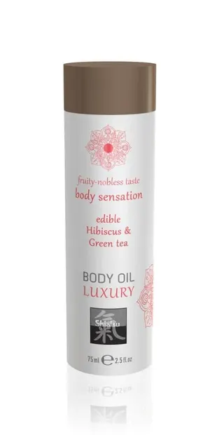 Ulei de corp, Shiatsu, Hibiscus și Ceai Verde, 75ml