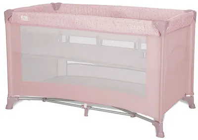 Pătuț pentru bebeluși cu 2 niveluri Lorelli - Torino, Pink