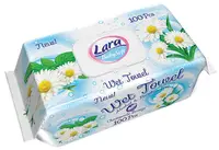 Șervețele umede cu capac Lara Baby Soft - Mușețel, 100 buc
