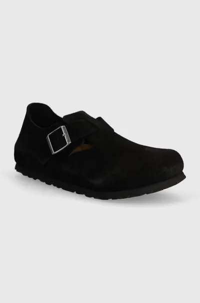 Birkenstock pantofi de piele intoarsa London