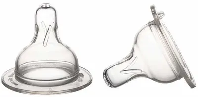 Tetine anticolici din silicon Canpol - Easy Start - 6+ luni, 2 buc