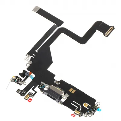 Banda cu Conector Incarcare - Microfon Apple iPhone 14 Pro, Negru