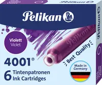 Cartușe cerneală Pelikan - Scurte, 6 buc., mov