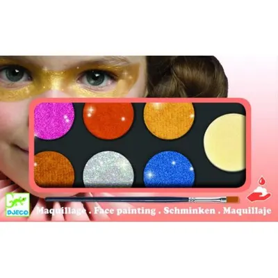 Culori make-up non alergice Djeco, metalic