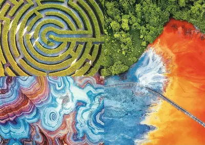 Puzzle 500 de piese - Labirint de culori