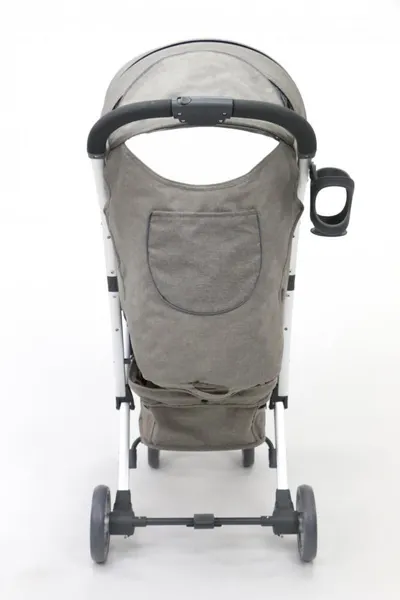 Carucior Asalvo Cotton Bej, spatar reglabil, mod inclinare completa, suport pentru picioare reglabil, rotire 360 grade pe rotile din fata