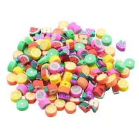 Set 300 margele polimer in forma de felii de fructe, pentru creatie