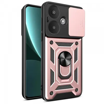 Husa pentru Xiaomi Redmi 13C 5G, Techsuit, CamShield, Roz