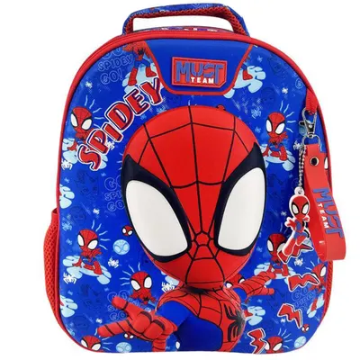 Ghiozdan cu 2 compartimente, Diakakis, Must Team, Spidey And His Amazing Friends, Blue
