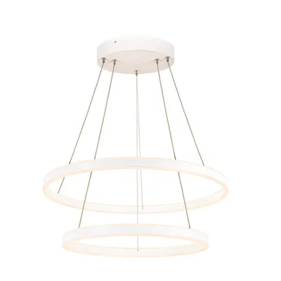 Lampa suspendata, lustra ONE DOUBLE Pendant, white Indoor LED pendant light white CCT switch 2700/3000K