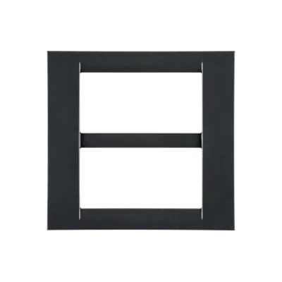 Placa ornament Virna - tehnopolimer gloss finish - 8 module(4+4 OVERLAPPING) - METALLIC SLATE - SYSTEM