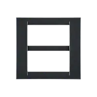 Placa ornament Virna - tehnopolimer gloss finish - 8 module(4+4 OVERLAPPING) - METALLIC SLATE - SYSTEM