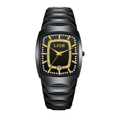 Ceas Damă Lige 89189 Auriu-Negru - Design Fashion, Funcții Multiple, Afișaj Luminos, Rezistent la Apă 3ATM