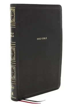 Nkjv, Thinline Bible, Giant Print, Leathersoft, Black, Red Letter Edition, Comfort Print: Holy Bible, New King James Version