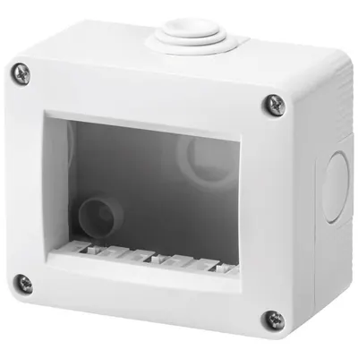 Doza aparenta 3 module IP40 gri Gewiss Chorus GW16503