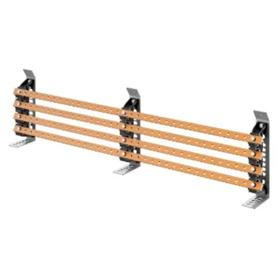Pair of Busbar-Holder - For Flat Busbars 25x4-30x5 - 250-400a - For Structures D=200 - External Compartement - For Qdx 630l/h