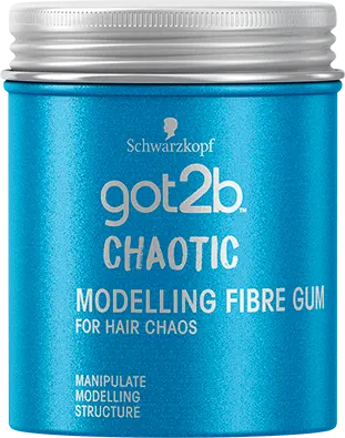 Guma modelatoare pentru par cu fixare puternica dar flexibila Chaotic, 100ml, Got2b