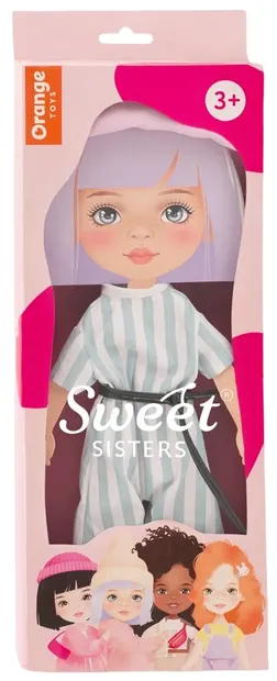Orange Toys Sweet Sisters Sweet Sisters Set de îmbrăcăminte pentru păpuși - Salopeta cu dungi