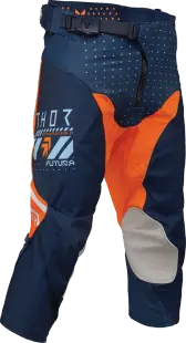 Pantaloni atv cross copii Thor Launchmode Futura, culoare bleumarin portocaliu, marime 24