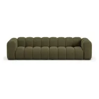 Canapea verde cu tapițerie din chenille 290 cm Lupine – Micadoni