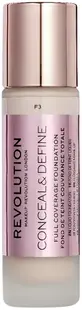 Makeup Revolution Conceal & Define Fond de ten de acoperire , F3, 23 ml
