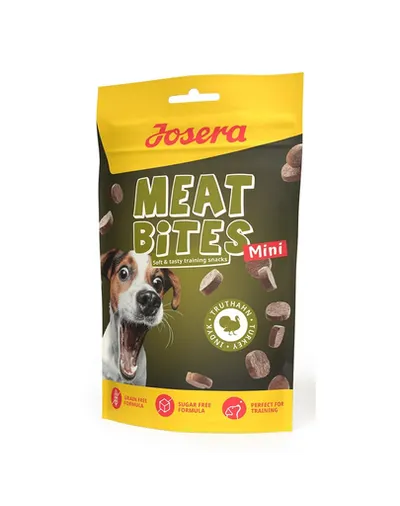 JOSERA Meat Bites Mini Turkey snack caini rasa mica 70g curcan