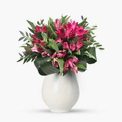 Buchet de 15 alstroemeria roz