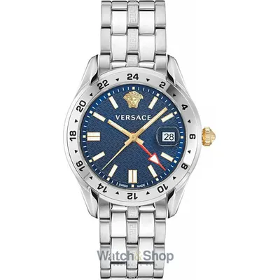 Ceas Versace Versace VE7C00523 Mens Watch Greca Time GMT 41mm 5ATM