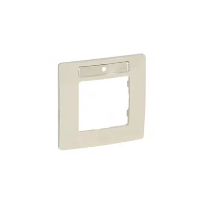 Placa Niloé - 1-module - cu label-holder - ivory
