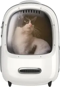 Rucsac cu hublou PETKIT Cat Travel Bag, White - Default Title