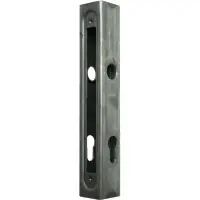 Carcasa metalica pentru broasca incastrabila, profil de 40x40 mm, grosime 1.5 mm, distanta 90 mm, otel