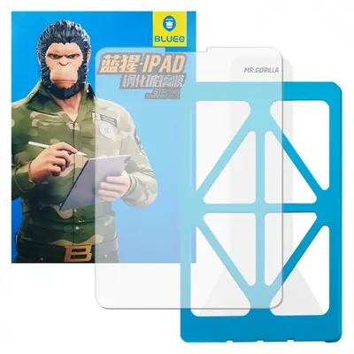 Folie de protectie Ecran Blueo HD Applicator Pro pentru Apple iPad mini (2024) / mini (2021), Sticla Securizata, Full Glue