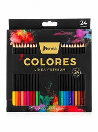 Creioane colorate Premium Norma 24 buc