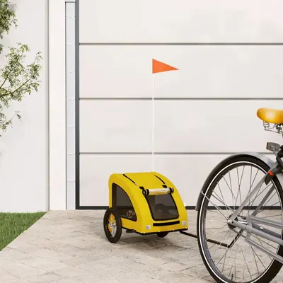 Gossi remorca de bicicleta animale companie galben textil oxford/fier