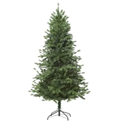 Brad de Craciun de 180cm, Pin artificial, baza detasabila, decoratiune de Craciun de sarbatori HOMCOM | Aosom RO