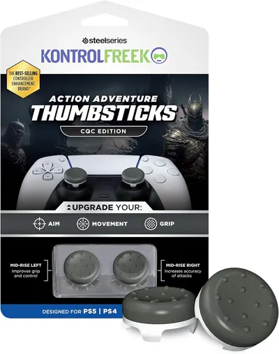 Accesoriu KontrolFreek - Action Adventure Thumbsticks CQC, gri (PS4/PS5)
