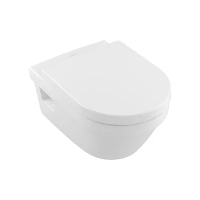 Set vas wc suspendat rimless VilleroyBoch Architectura cu capac soft close, direct flush