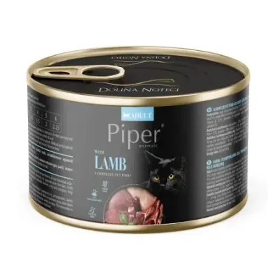 Conserva pentru pisici Piper Adult cu miel 185 gr