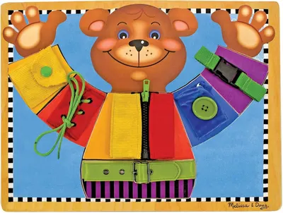 Tablă de activități din lemn Melissa &amp; Doug - urs