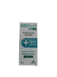 Picaturi oftalmice hipertonice Navi NaCl 5% PF, 10ml, Novax Pharma