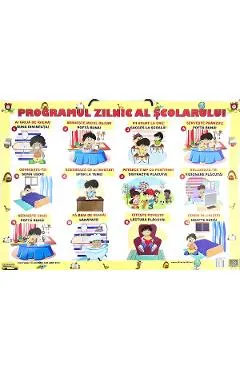 Plansa: Programul zilnic al scolarului