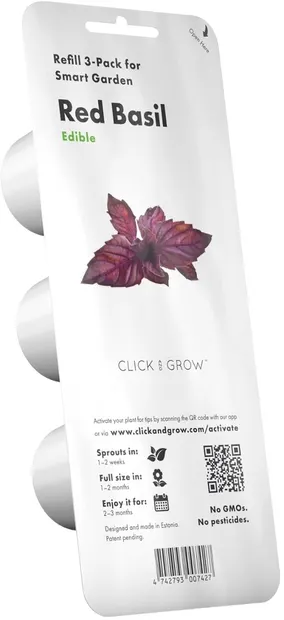 Semințe Click and Grow - Red basil, 3 rezerve