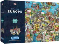 Puzzle Gibsons din 1000 de piese - Explorând Europa
