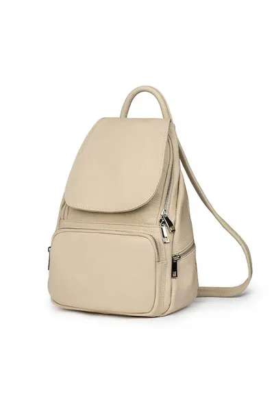 Rucsac din piele naturala Amadeus - Crem