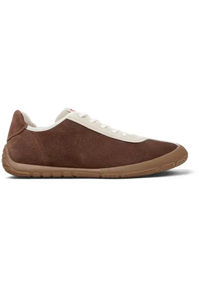 Pantofi sport din piele intoarsa Peu Path Twins - Maro